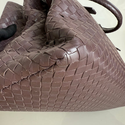 Bottega Veneta Roma Large Intrecciato Nappa Leather Dark Brown 35cm