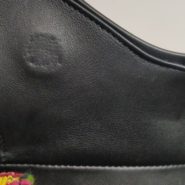 Dior Saddle Mini Multicolor Beaded Tassel Shoulder Bag 2018