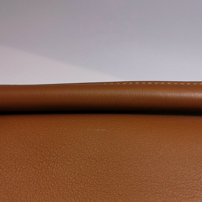 Loewe Puzzle Small Tan Brown Calfskin leather Bag White Logo