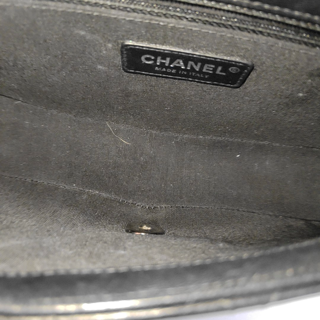 Chanel Timeless Classic Flap Lambskin Plexiglass Quilted Small Cuba Color Flap Black with Multicolor Trim