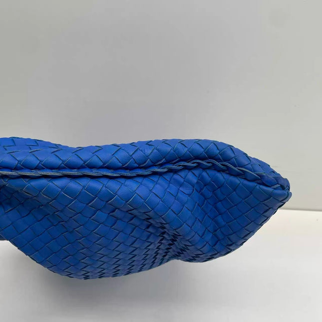 Bottega Veneta Hobo Bag Lambskin leather Royal Blue Medium 45cm