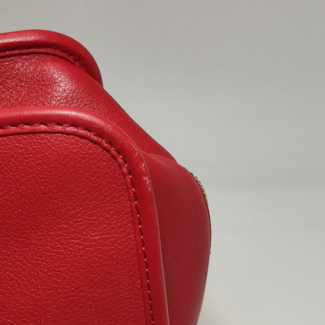 Loewe Amazona 36 Medium Red Leather Horse Lock Gold-tone Hardware