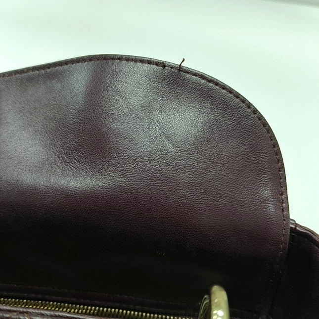 Lady Dior Small My Abcdior Purple Lambskin Cannage Leather Gold Hardware