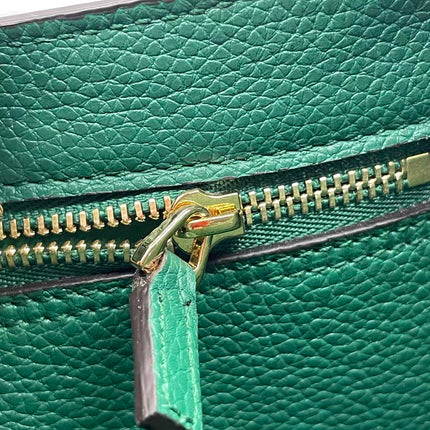 Gucci Jackie 1961 Green Grained Leather Bag Small with Adjustable Strap
