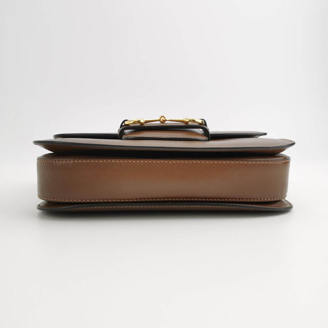 Sold Gucci 1955 Horsebit Shoulder Bag Caramel Brown Small Leather