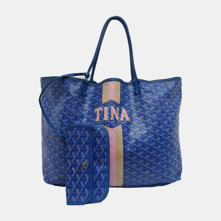 Goyard Saint Louis GM Tote Large Blue With Tina Print