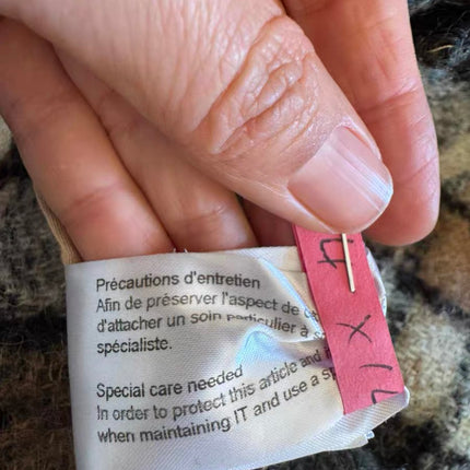 Chloé 2017 Fall/Winter Green Mohair Plaid Coat Oversized Fit Size S