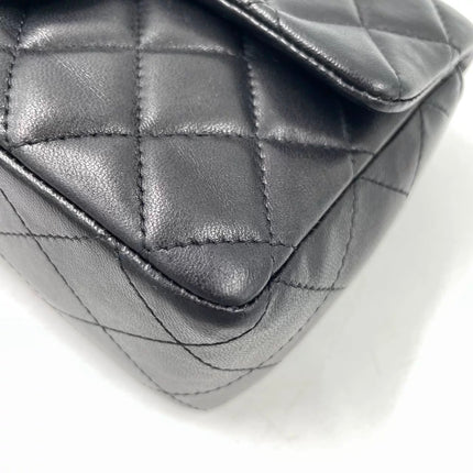 Chanel Classic Flap Mini Black Lambskin Silver Hardware 2011-12