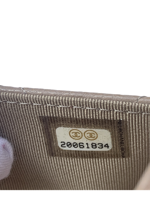 Sold Chanel Wallet on Chain WOC Beige with Silver hardware