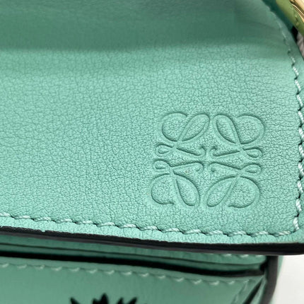 Loewe x Studio Ghibli Collection Susuwatari Mini Puzzle Green Crossbody Bag
