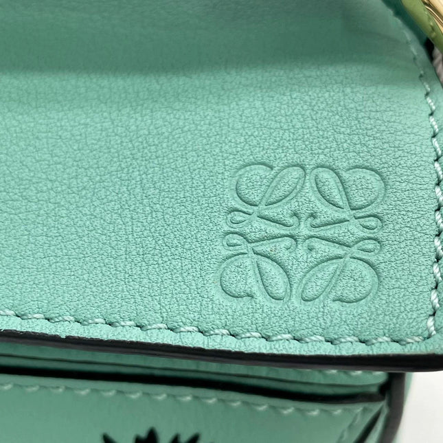 Loewe x Studio Ghibli Collection Susuwatari Mini Puzzle Green Crossbody Bag