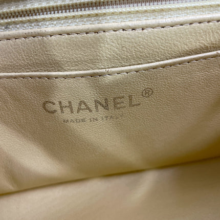 Chanel Classic Flap Rectangular Mini Yellow Patent Leather Silver HW, 2014-2015