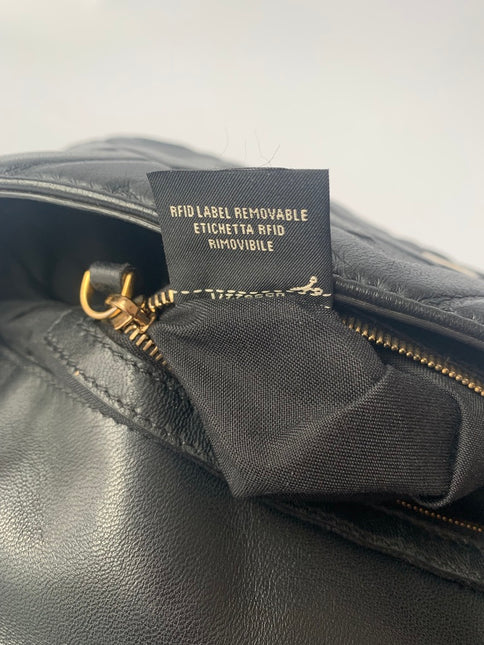Sold Fendi Baguette Black Leather 3D FF Motif Crossbody bag Medium