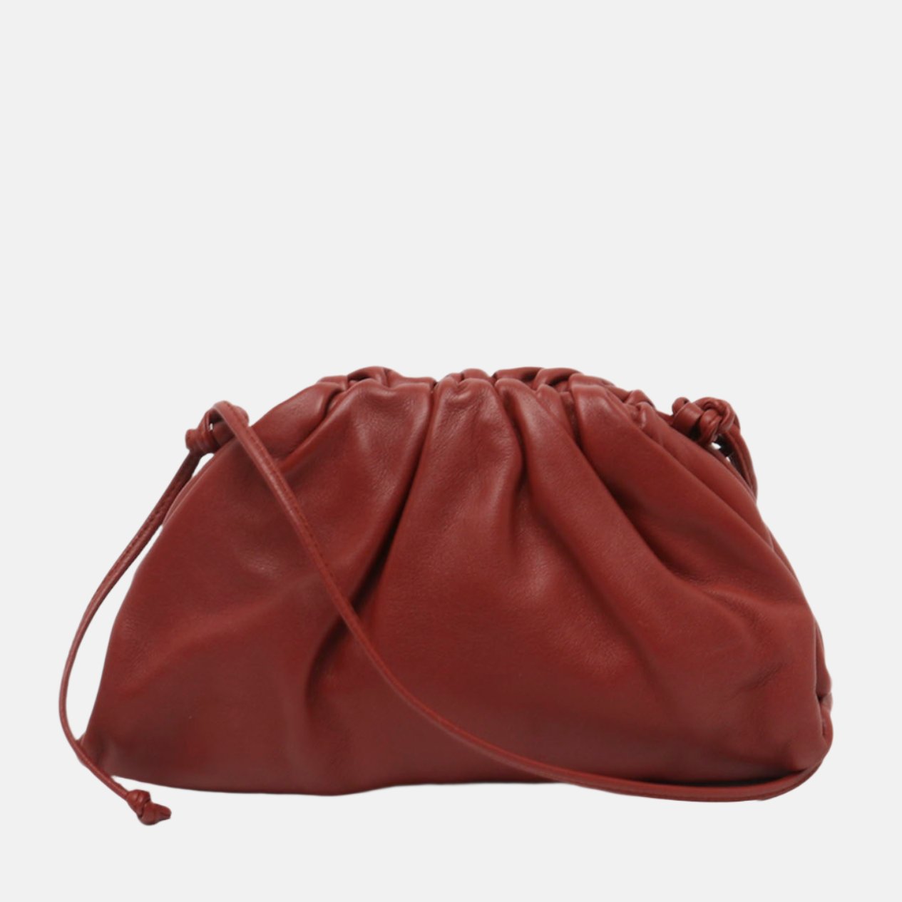 Bottega Veneta Pouch Mini Red Leather-Luxbags