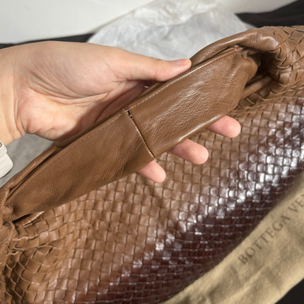 Bottega Veneta Belly Hobo Intreccio Leather Two-tone Brown Large 50cm