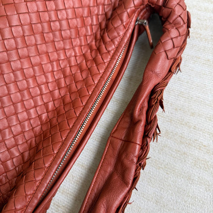 Bottega Veneta Veneta Hobo Large Burgundy 47cm Lambskin Leather