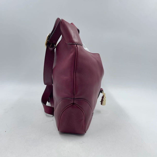 Sold Gucci Jackie 1961 Soft Medium Leather Bag Burgundy Red
