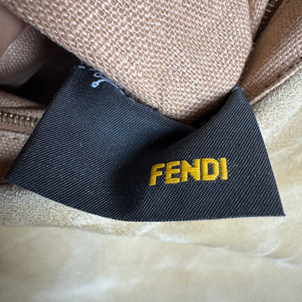 Fendi Mamma Baguette Large Pony hair in Cow Print Natural Color