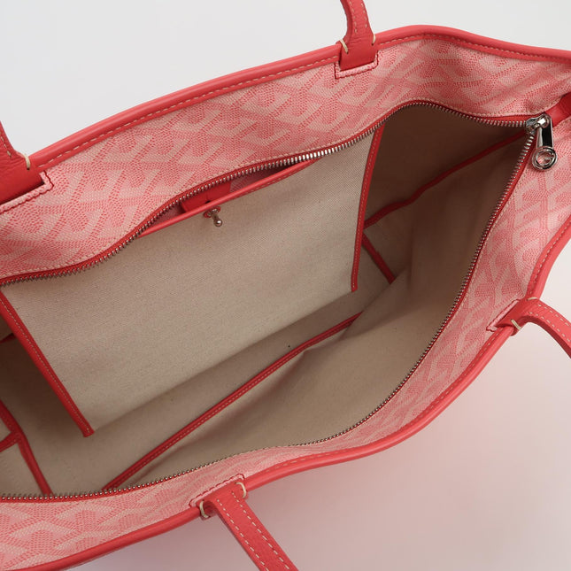 Goyard Artois Tote PM Medium Pink With Zipper and Reinforced Corners 2018