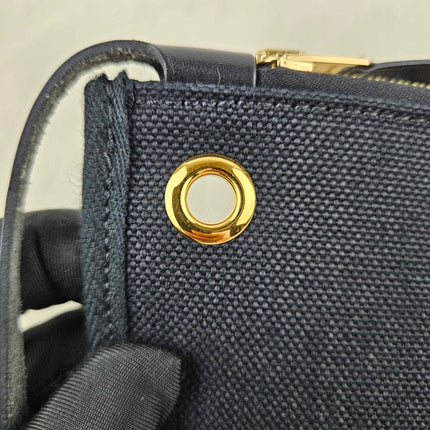 Hermes Herbag 31 Black Canvas Gold Hardware Crossbody Bag