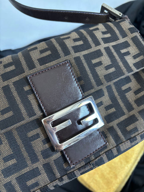 Fendi Baguette Classic Zucca Print Fendi Monogram