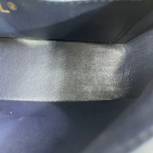 Chanel Classic Flap Rectangular Mini 2015 Navy Lambskin Gold Hardware