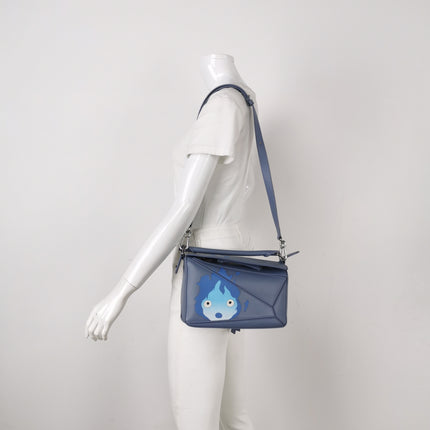 Loewe x Howl's Moving Castle Studio Ghibli Puzzle Calcifer Small Misty Blue