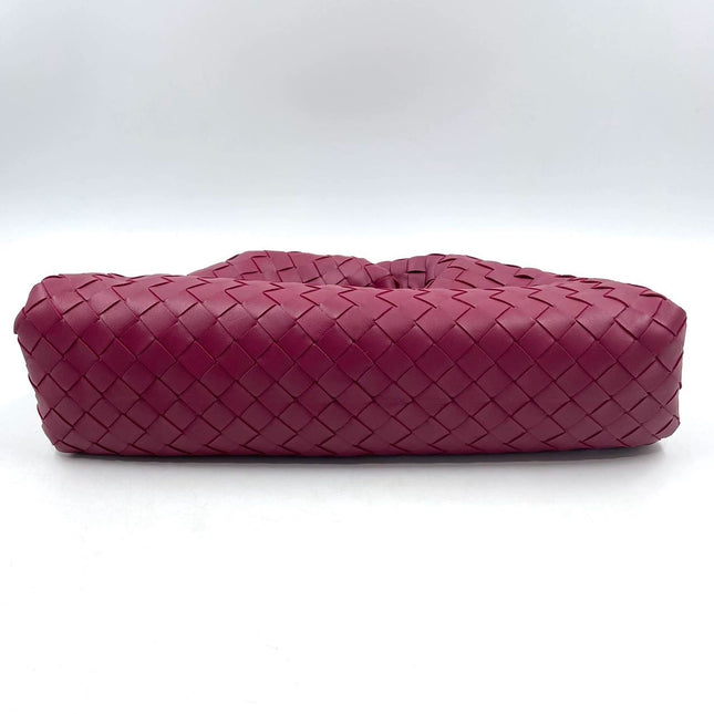 Sold Bottega Veneta Pouch Large Intrecciato Leather Clutch Burgundy
