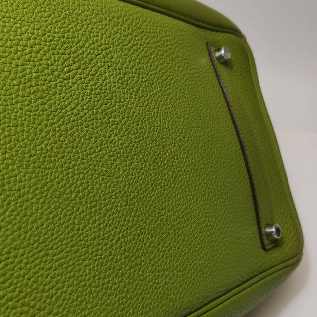 Hermès Birkin 35 Togo Green Vert Anis 37 Palladium Hardware 2008