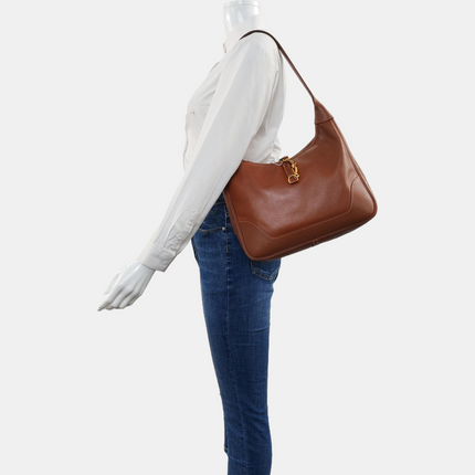 Hermès Trim 31 Gold Brown Epsom Leather Shoulder Bag