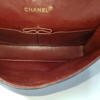 Chanel Classic Flap Vintage Black Lambskin Leather with 24k Gold Hardware, 1989-1991