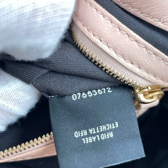 Fendi Baguette Lambskin Leather Crossbody Bag Medium Pink