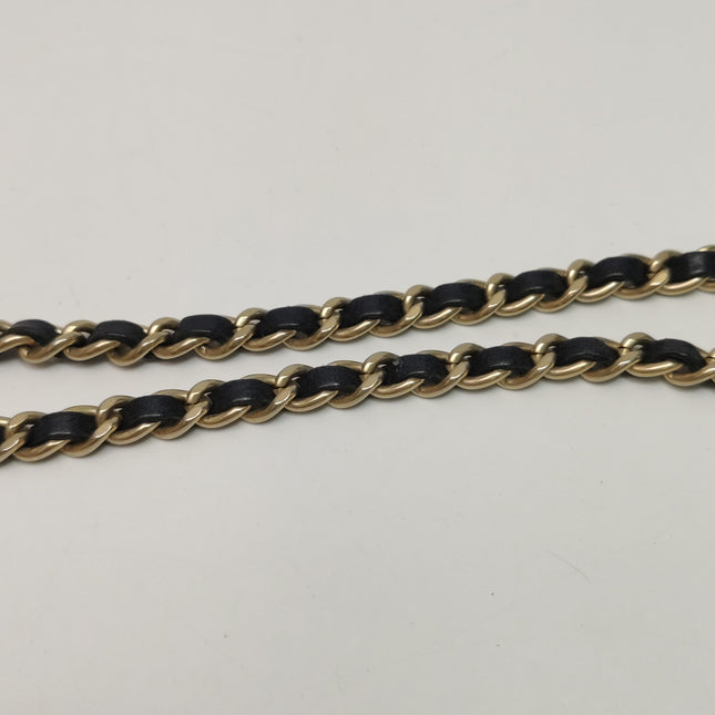 Chanel Classic Flap Bag Calfskin Leather 2014 Medium Nude Pink with Black Trim