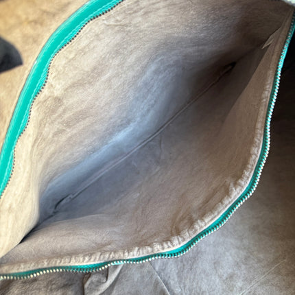 Bottega Veneta Veneta Hobo Maxi Green Intrecciato Leather Bag 51cm