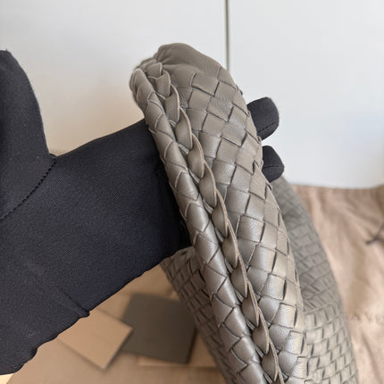 Bottega Veneta Hobo Bag Lambskin leather Dark Grey 47cm