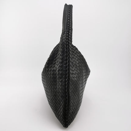 Bottega Veneta Veneta Hobo Maxi Black Leather 51cm