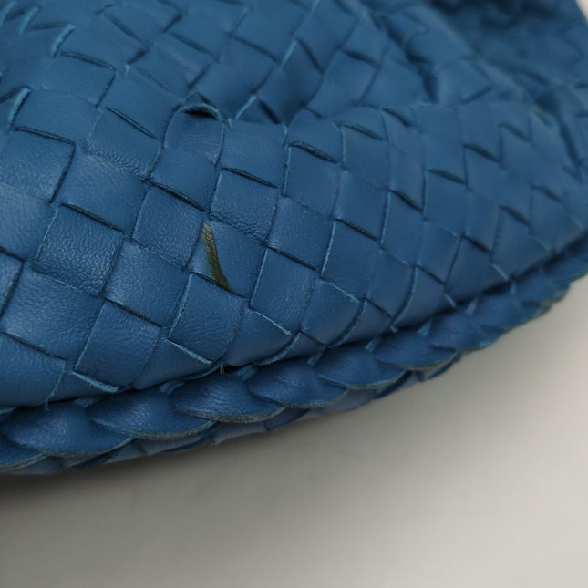 Bottega Veneta Belly Hobo Intrecciato Blue Navy Leather Maxi 50cm