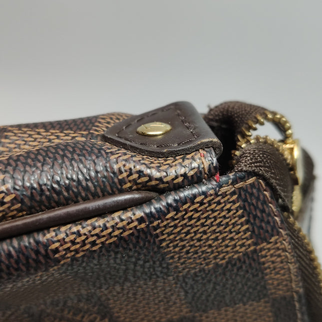 Louis Vuitton Eva Brown Damier Ebene Monogram Shoulder Bag with Strap