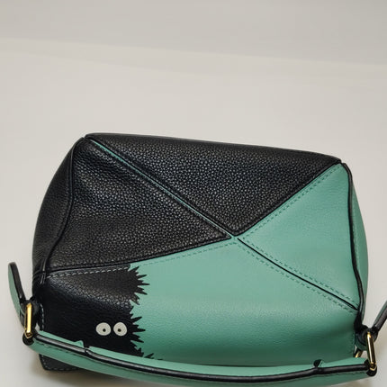Loewe x Studio Ghibli Collection Susuwatari Mini Puzzle Green Crossbody Bag