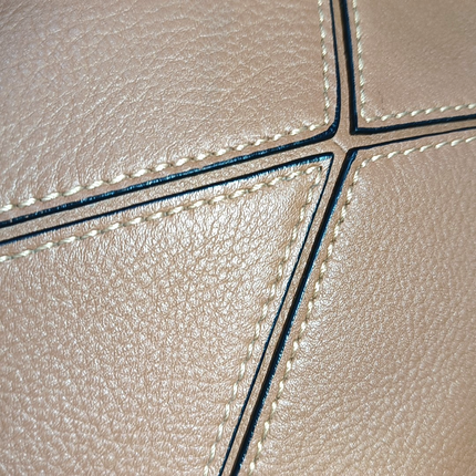 Sold Loewe Puzzle Mini Caramel Tan Calfskin Leather Crossbody Bag