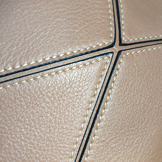 Sold Loewe Puzzle Mini Caramel Tan Calfskin Leather Crossbody Bag