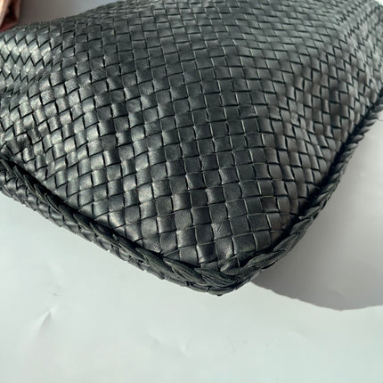 Bottega Veneta Veneta Hobo Maxi Black Leather 51cm