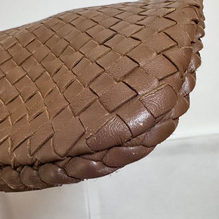 Bottega Veneta Intrecciato Hobo Bag Medium Brown Lambskin leather 40cm