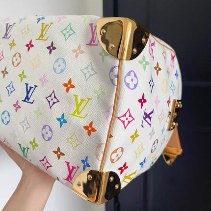 Louis Vuitton x Takashi Murakami Speedy 40 White Multicolor
