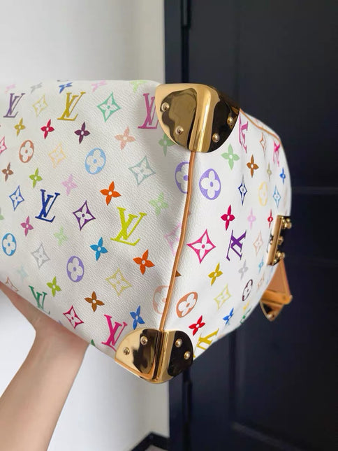 Louis Vuitton x Takashi Murakami Speedy 40 White Multicolor