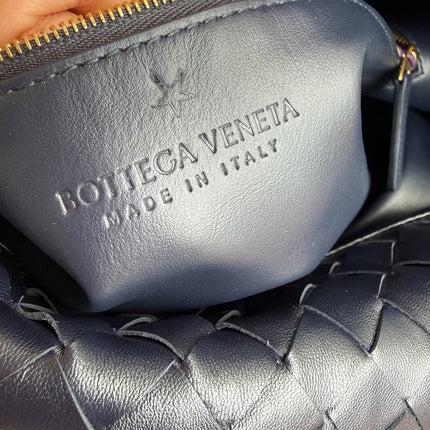 Bottega Veneta Hop Large Leather Navy Hobo Bag 55cm