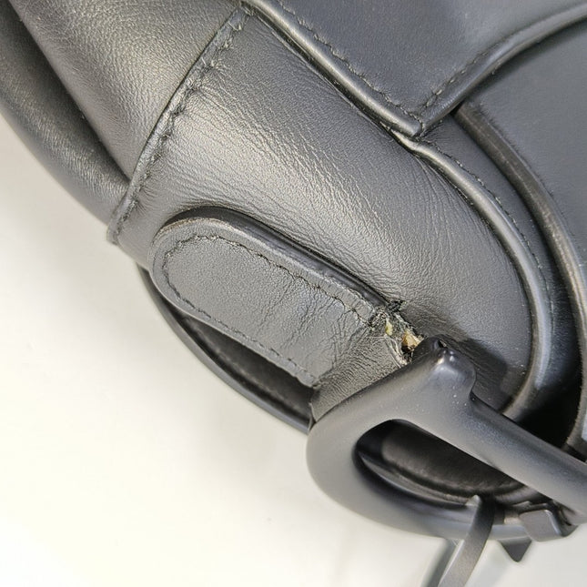 Dior Saddle So Black Medium Calfskin Leather Bag, 2019
