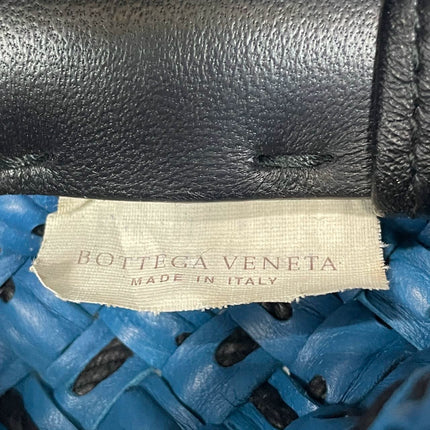 Bottega Veneta Cabat Tote Intreccio Leather Navy and Black 42cm