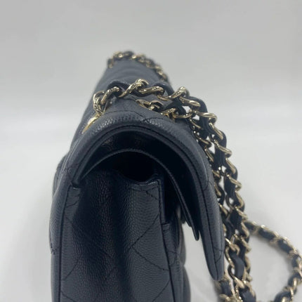 Chanel Classic Flap Small Navy Caviar Leather Gold Hardware, 2021