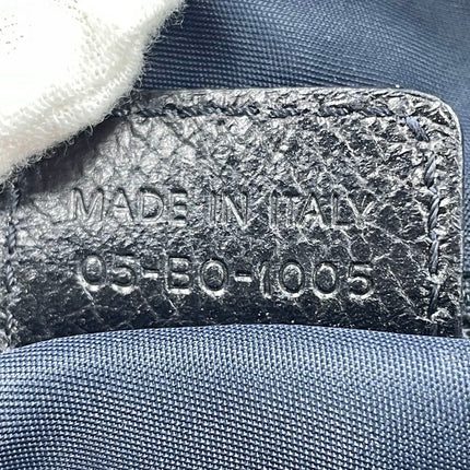 Dior Flight Medium Black Oblique Monogram Orange Strap Shoulder Bag